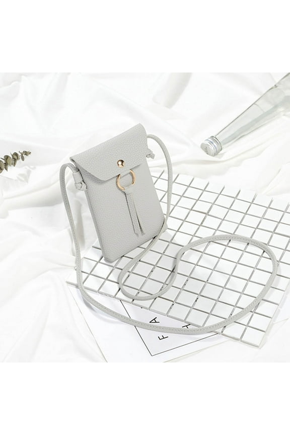 Women Leather Cell Phone Purse Wallet Small Crossbody Purse Mini Shoulder Purse Wallet Smart Phone Wallet with Credit Card Solts,Mother's Day Gift