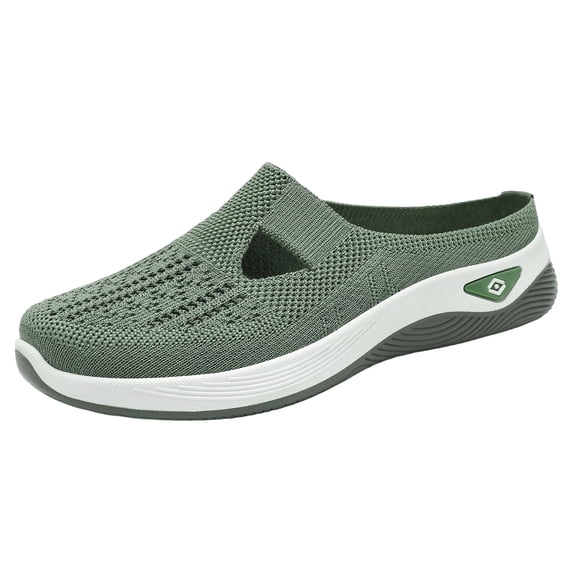 Yyuenw Women Mesh Slip On Mule Clogs Backless Walking Platform Casual Slide Shoes