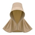thumbnail image 1 of Yyuenw Women's Full Coverage Sun Hat with Neck Cape, UV Protection Wide Brim Visor, Hats with Neck Flap Shawl for Outdoor Gardening, 1 of 6