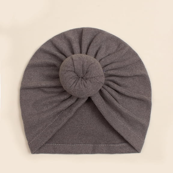 Yyytop Bow Hats For Newborns, Baby Turban Hats Baby Toddler 10Cm Hairball Hat Velvet Fashion Hat Girl Boys Fashion Hats Cute Hat Baby Beanies Gray Clearance