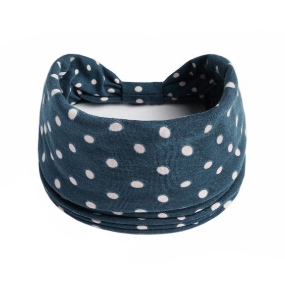 Yyytop Large Turban Headwrap For Yoga Running, Hair Bands Non Slip For Teen Girls Women'S Printed Headscarf Accessories Sports Fitness Headband Plain Turbans Bandana Navy Under $10