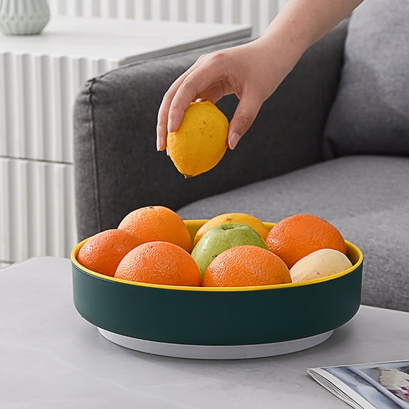 Yzans 360 Rotating Spice Rack,10 Inch Countertop Organizer for Soy Bottles,Jars,Cosmetics