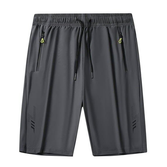 Yzengfg Men's Workout Running Shorts 7 Inch Lightweight Athletic With Zipper Pockets No Liner Quicking Dry Gym Active Shorts Men's Casual Pants