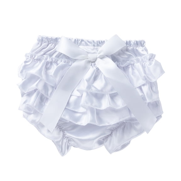Yzengfg Toddler Baby Girl Bowknot Ruffle Bloomer Nappy Underwear Panty Diaper Size 3-6 Months