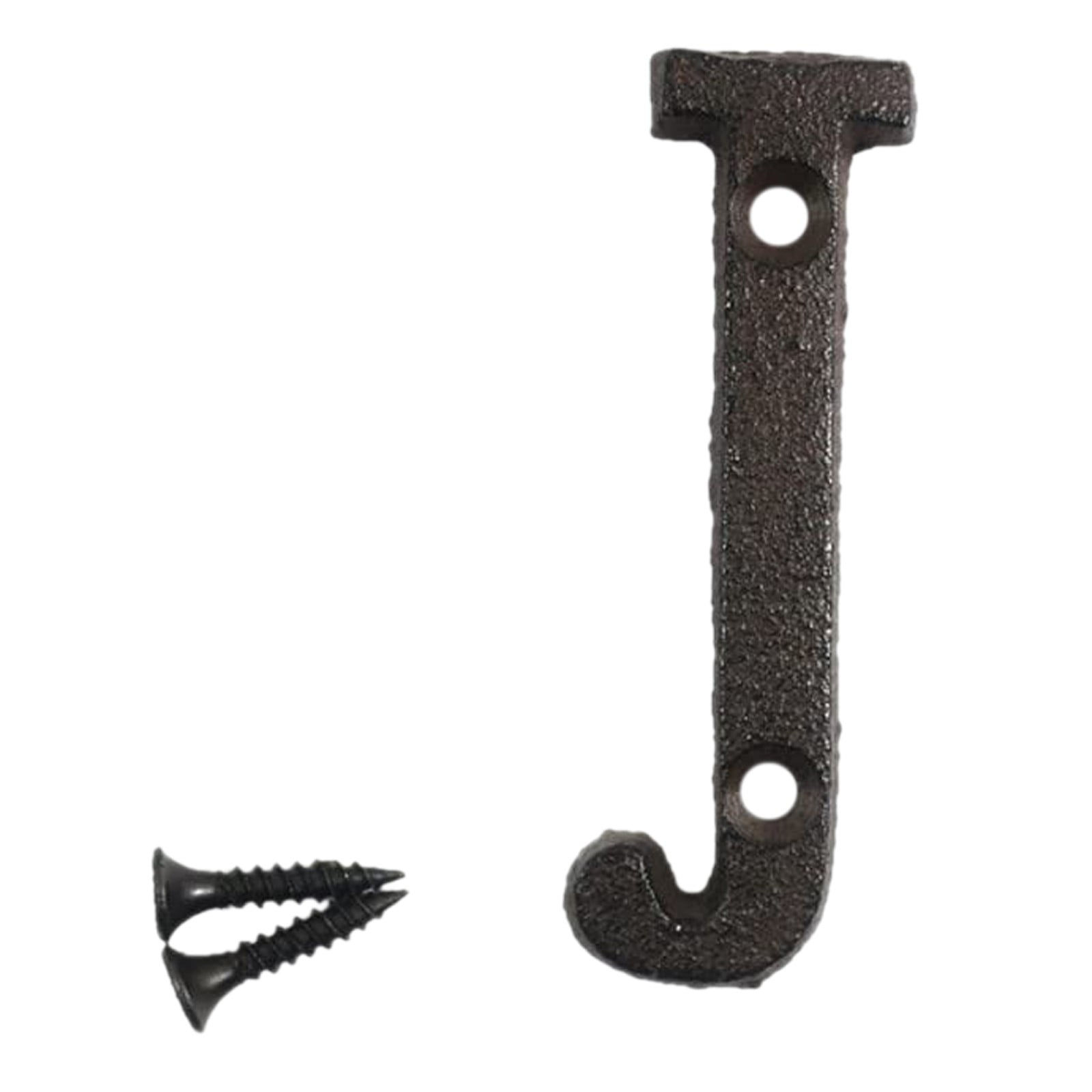 Yzengfg Wrought Iron Decorations Creative DIY House Number Casts Iron Metal Letters