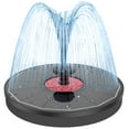 Yzert Solar Fountain with Pink Flower,Solar Bird Bath Fountains No