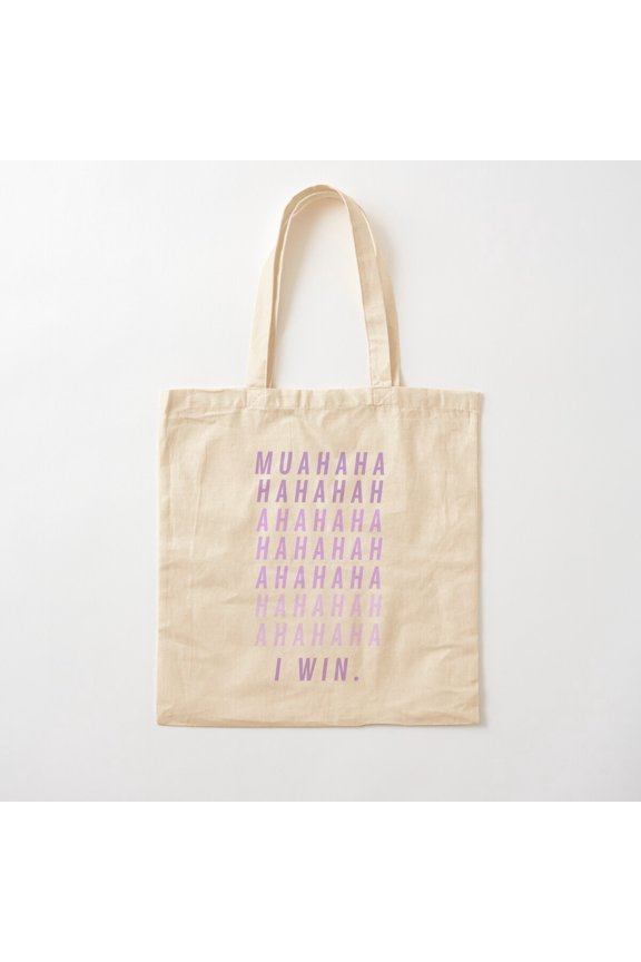 Yzma Cat Muahahaha I Win Canvas Tote Bags, Reusable Shopping Bag