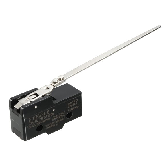 Z-15HW24-B 1NO + 1NC Long Steel Wire Lever Type Micro Switch