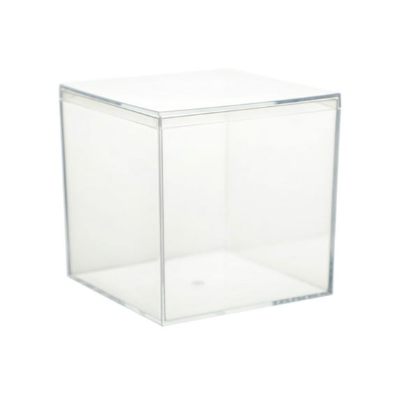 Z-992 XL Extra Large Acrylic Storage Box With Lid For Toys Candy Gifts Organizer 10Cm Size Transparent Polypropylene Material #9rfK2