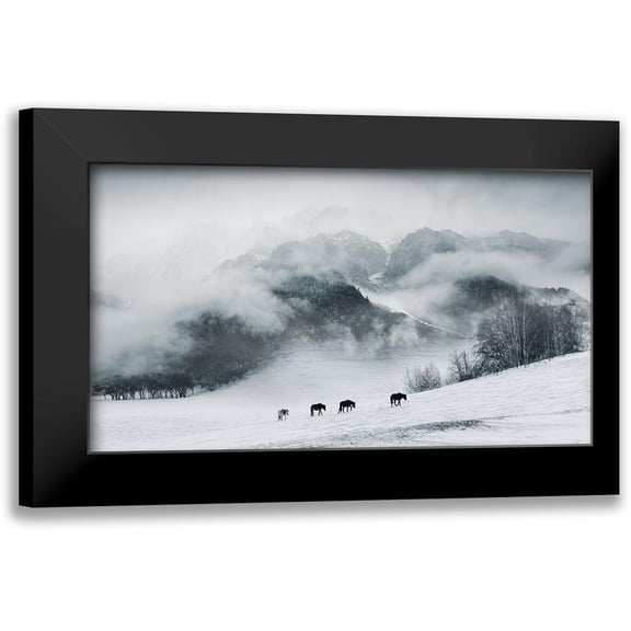 Z, Bingo 14x10 Black Modern Framed Museum Art Print Titled - The Hard Way