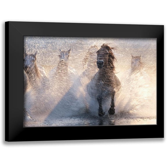 Z, Bingo 14x11 Black Modern Framed Museum Art Print Titled - Run