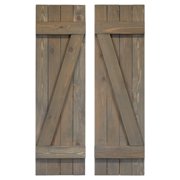 Z Board & Batten Exterior Shutters Pair