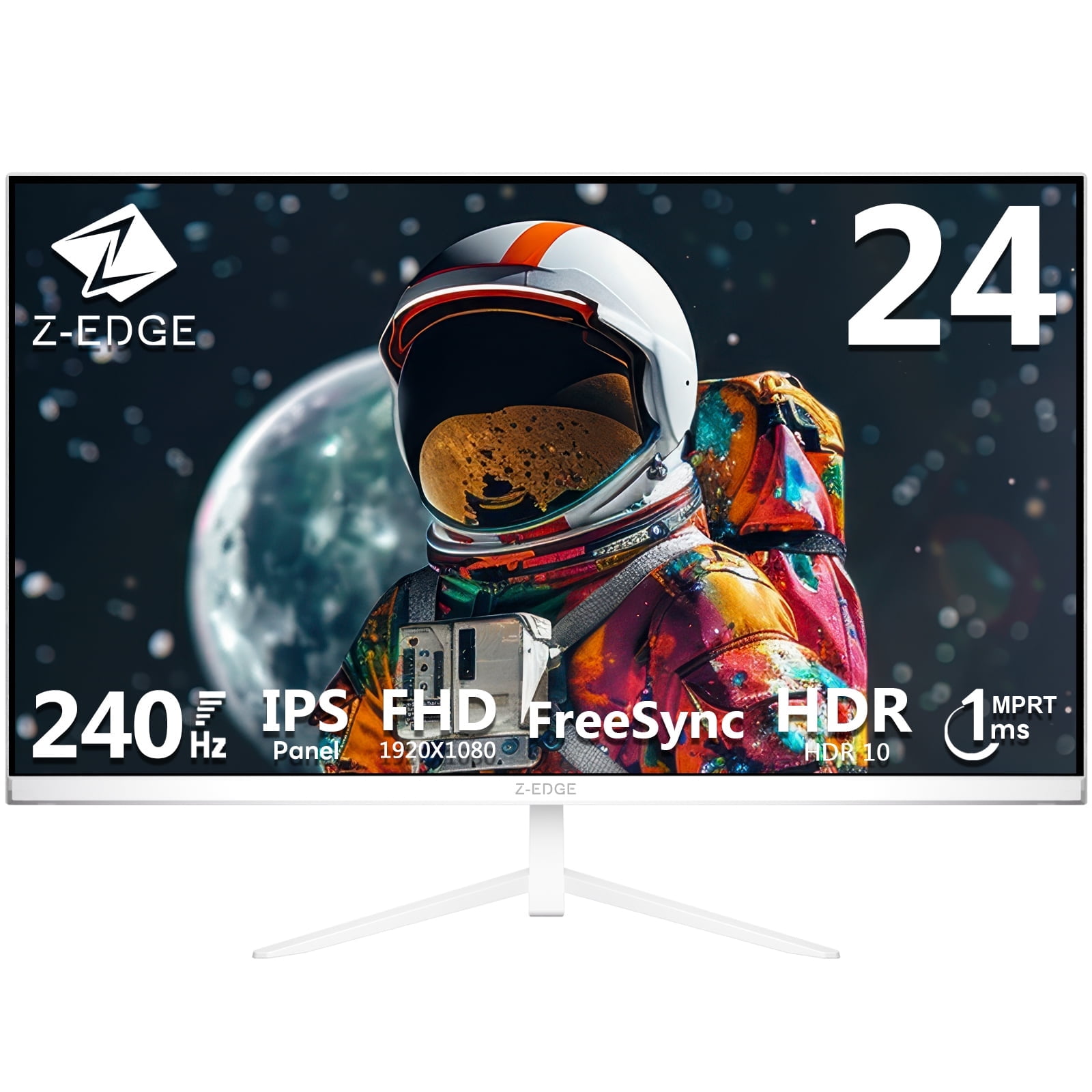 Z-EDGE 24 Inch 240Hz Gaming Monitor, FHD 1080P IPS Display, 1ms