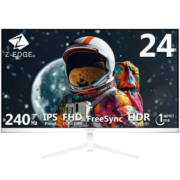Z-EDGE 24 Inch 240Hz Gaming Monitor, FHD 1080P IPS Display, 1ms