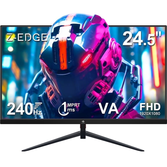 Z-EDGE 25 inch (24.5 inch) Gaming Monitor 240Hz 1ms MPRT Full HD VA Panel 350cd/m² Brightness