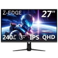 thumbnail image 1 of Z-EDGE 27 Inch 240Hz Gaming Monitor, QHD 1440P IPS Display, 1ms MPRT, AMD FreeSync, HDR Support, VESA Mount Compatible, 1 of 8