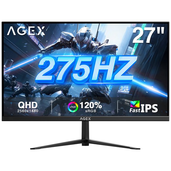 Z-EDGE 27 Inch 275Hz Gaming Monitor, FHD 1440P VA Display, 1ms MPRT, AMD FreeSync, HDR Support, VESA Mount Compatible,
