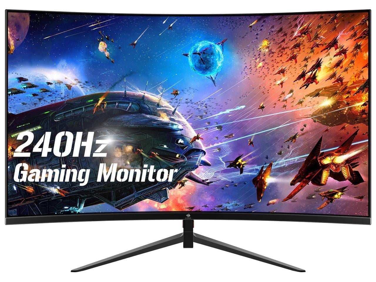 Pre-Owned Z-EDGE 27 inch Curved Gaming Monitor, 240Hz 1ms, FHD 1920x1080, HDR10, FreeSync, 2 x HDMI, 2 x DisplayPort, Built-in Speakers, Black