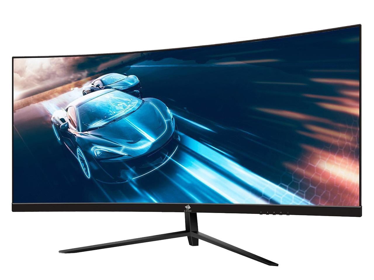 Pre-Owned Z-EDGE 30 inch Ultrawide Curved Gaming Monitor, 200Hz 1ms, FHD 2560x1080, HDR10, FreeSync, 2 x HDMI, 2 x DisplayPort,1 x USB, Built-in Speakers, Black