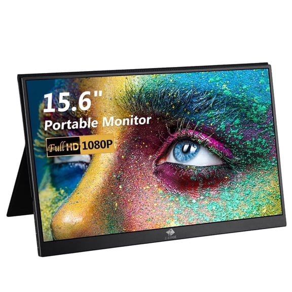 Z-EDGE 15.6 Inch 1080P IPS HDR Portable Monitor Laptop Screen Extender W/ HDMI USB-C Office Monitor