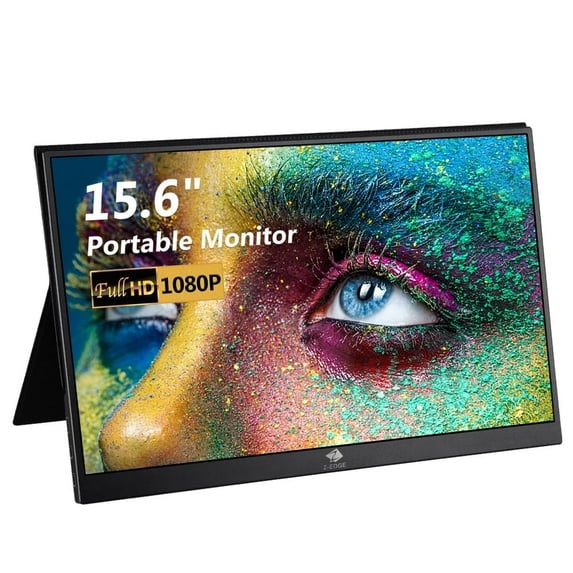 Z-EDGE Portable Monitor 15.6 inch FHD IPS Secondary Monitor USB-C Port for PC Smartphone