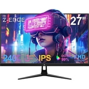 Z-EDGE UG27PJ 27-inch Gaming Monitor 240Hz 1ms Full HD 1080P LED IPS Monitor HDMI & DP Port