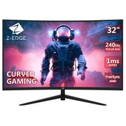 Z-EDGE UG32P 32-Inch Curved Gaming Monitor 240Hz 1ms Full HD 1920x1080 FreeSync HDMI DP Port