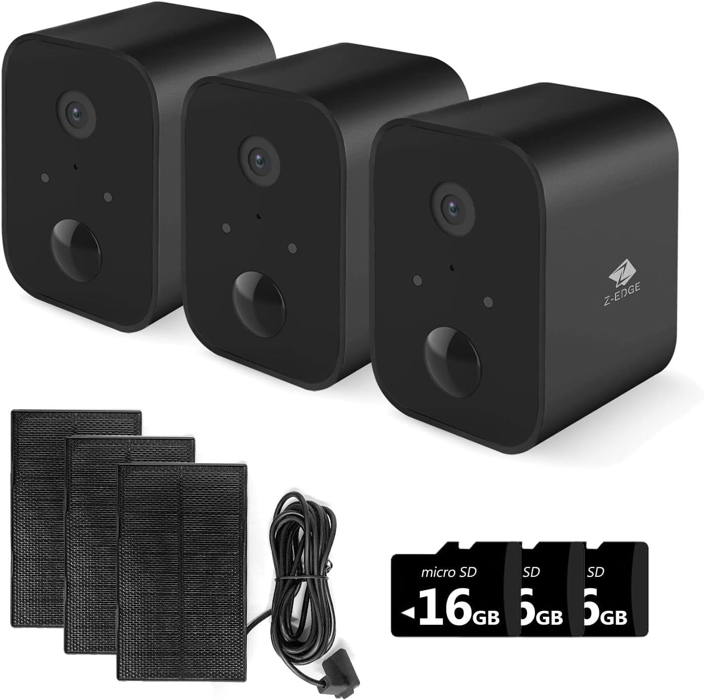 ZEdge Security Cameras Wireless Outdoor with Solar Panel Cameras for