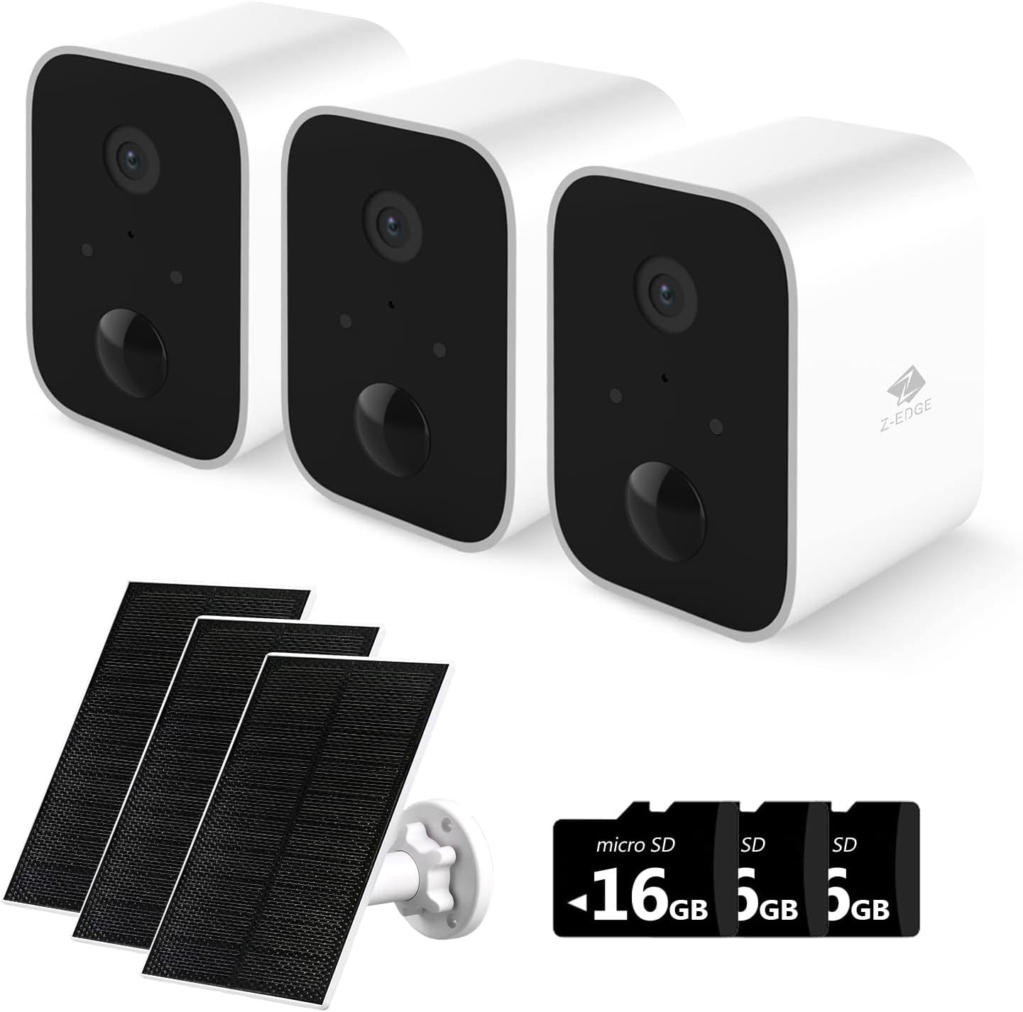 Z-Edge Security Cameras Wireless Outdoor with Solar Panel