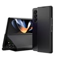 thumbnail image 1 of for Z Fold 4 Case with Full Cover Protection, Carbon Firber Patterned Case with Folded Kickstand & Premium PU Leather Protective Phone Case for Samsung Galaxy Z Fold 4, Black, 1 of 8