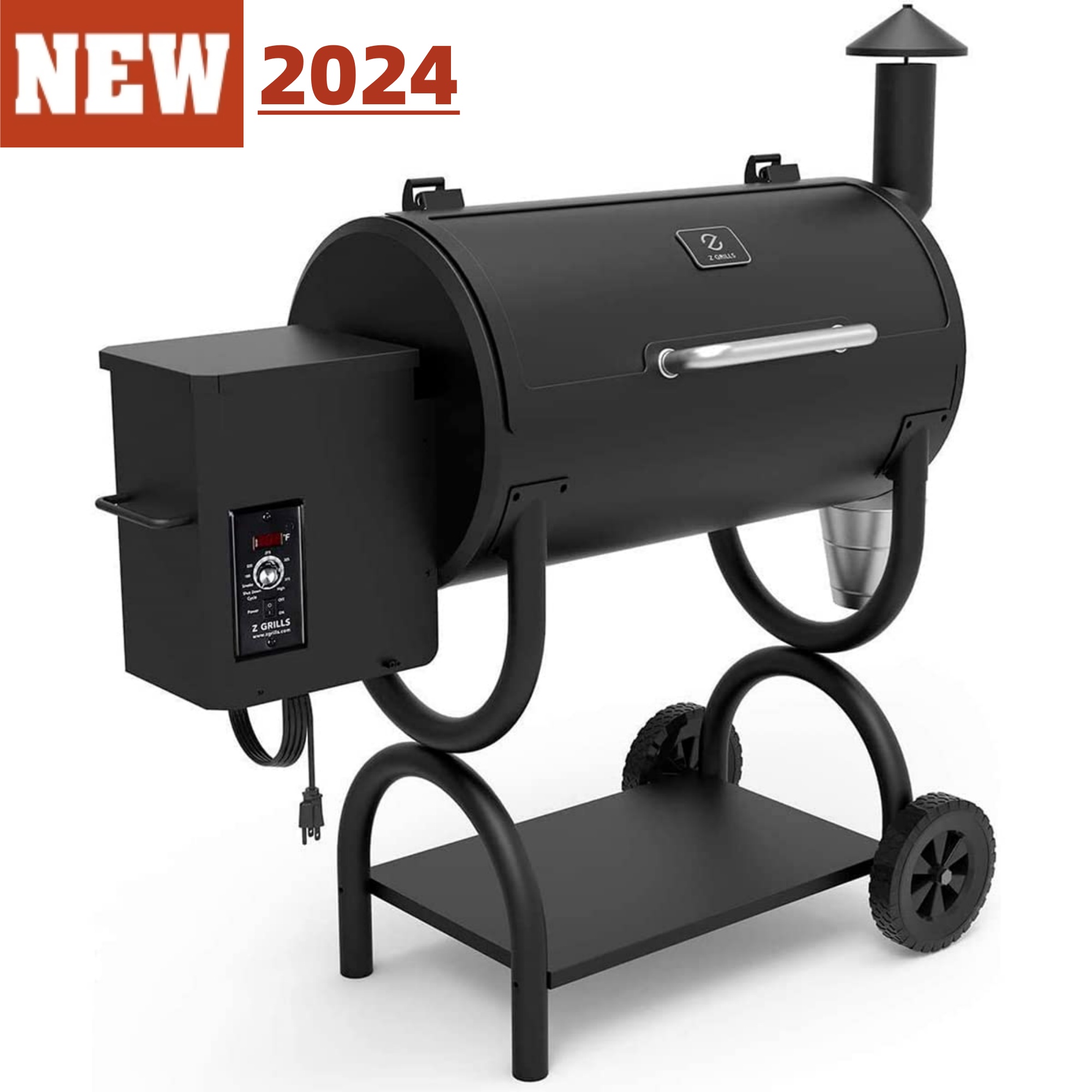 Z GRILLS 2024 NEW Upgrade Wood Pellet Grill & Smoker 8 in 1 BBQ Smoker with PID Controler, 560 Sq in Cooking Area for Outdoor Cooking & Heavy-Duty BBQ - image 1 of 6