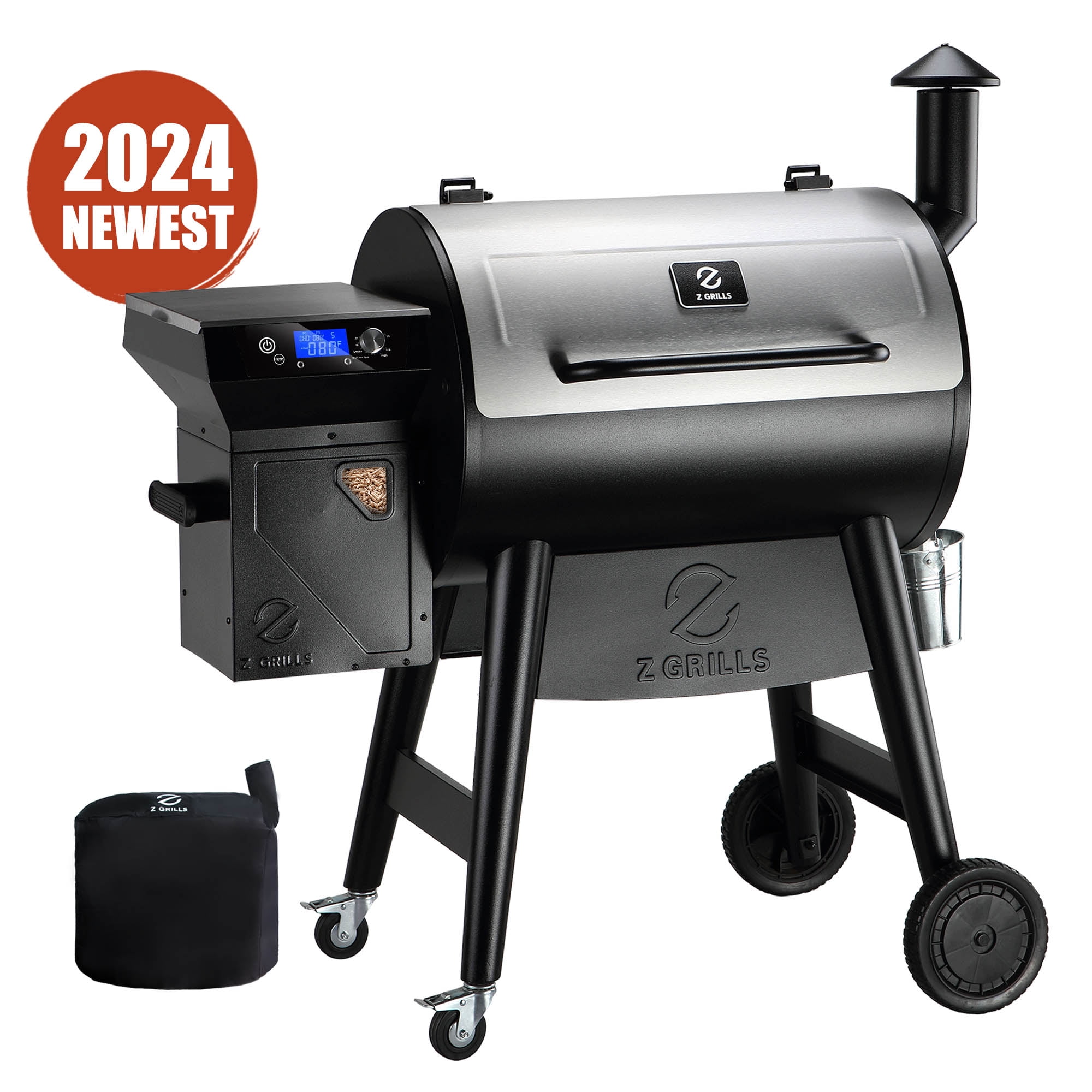 Z GRILLS 2024 Newest Wood Pellet Grill Smoker with PID 2.0 Technology