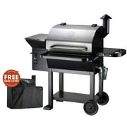 Z GRILLS 2024 Upgrade Powerhouse Pellet Grill & Smoker Wood Pellet Grill, 8 in 1 BBQ Smoker with Foldable Front Shelf, Ash Cleanout System, Rain Cover, 1056 sq.in Cooking Area for Outdoor Cooking