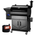 thumbnail image 1 of Z GRILLS Flagship 697 Sq.in Wood Pellet Grill & Smoker, 8-in-1 BBQ with Latest PID V3.0 Controller, LCD Screen, 2 Meat Probes, Cabinet & Rain Cover, 1 of 21