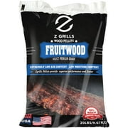 Z GRILLS Fruitwood Wood Pellets 100% All-Natural Hardwood Pellets for Grill, Smoke, Bake, Roast, Braise and BBQ, 20 lb. Bag