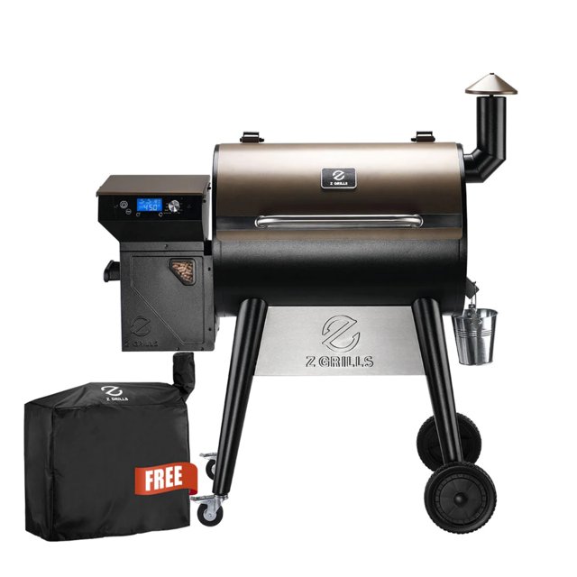 Z GRILLS Pellet Grill & Smoker with PID Controller, Meat Probes, Hopper