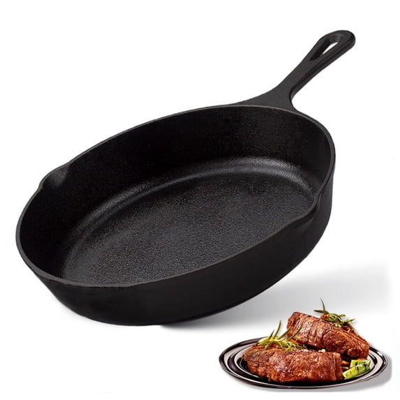 Z GRILLS Pre-Seasoned Cast Iron Skillet , Frying Pan - Safe Grill Cookware for indoor & Outdoor Use - Cast Iron Pan 10 Inch