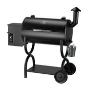 Z GRILLS Upgrade 560 Sq.in Cooking Area Wood Pellet Grill & Smoker 8 in 1 BBQ Smoker with PID Controller, Storage Shelf for Outdoor BBQ
