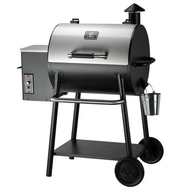 Z GRILLS Wood Pellet Grill & Smoker with 585 sq. in., 8-in-1 BBQ Stainless Steel, Auto Temperature Control,  ZPG-550A2E
