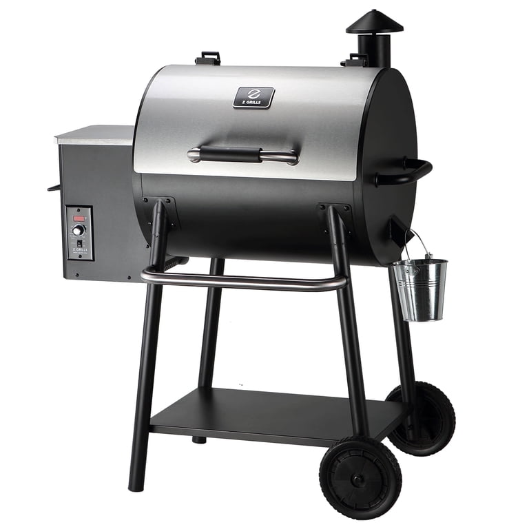 Z GRILLS Wood Pellet Grill & Smoker, 585 Sq.in Cooking Area, 8-in