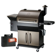 Z GRILLS ZPG-1000D 1060 sq. in. Wood Pellet Grill and Smoker 8-in-1 BBQ Bronze