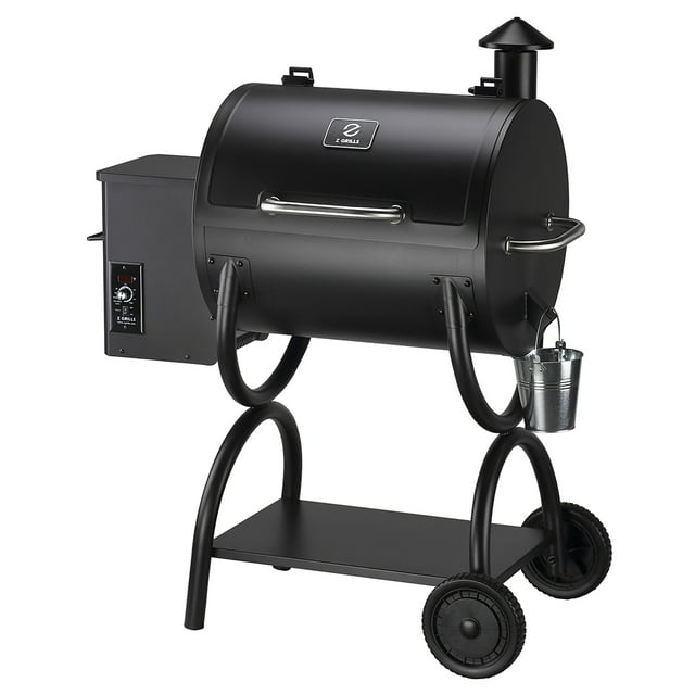 Z GRILLS ZPG-550A 590 sq. in. Wood Pellet Grill and Smoker 7-in-1 BBQ Black
