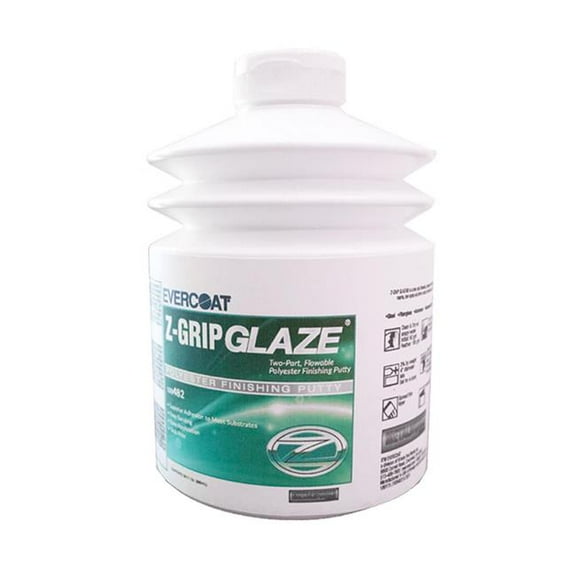 Fibre Glass Evercoat FIB482 30 oz Z-Grip Glaze & 100482 Putty Liquid