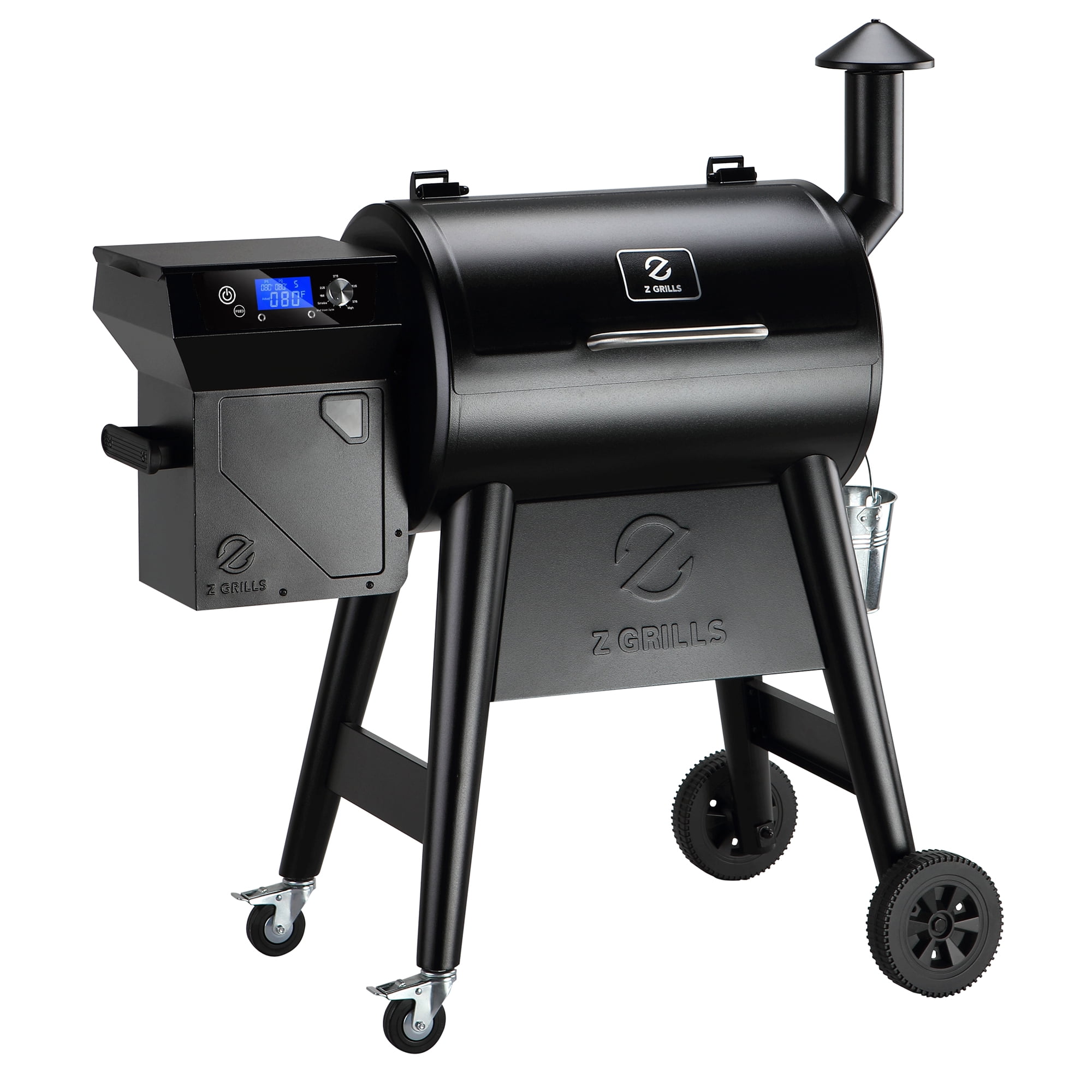 Z Grills 459 sq. in. Pellet Grill with Latest PID Controller, Meat Probes for Small Family Grilling