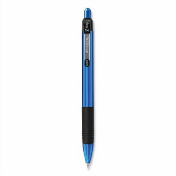 Zebra Z-Grip Elite Retractable Ballpoint Pen Medium Point Blue Ink Dozen (27020)