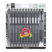 Z-Grip Retractable Ballpoint 1.0mm Black 24pk