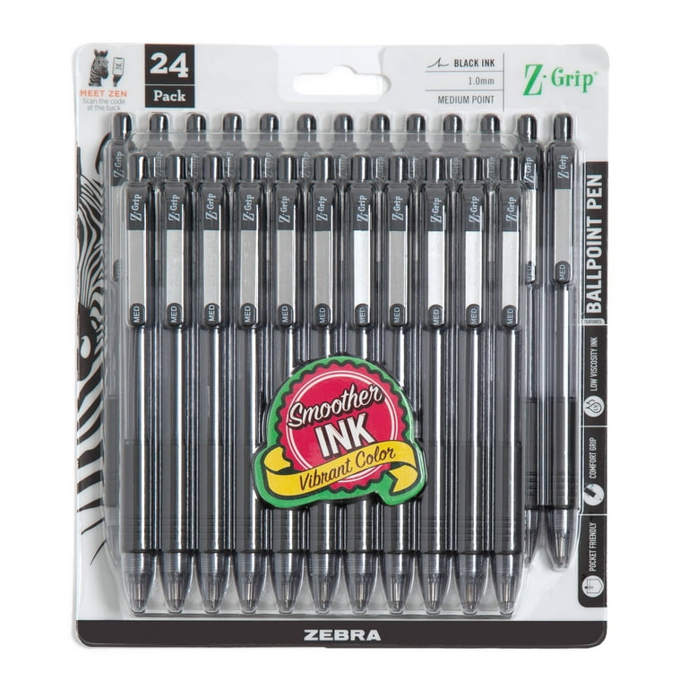 Z-Grip Retractable Ballpoint Pen, 1.0mm Ink Tip, Black, Pack Z-Grip Retractable Ballpoint Pen, 1.0mm Ink Tip, Black, Pack