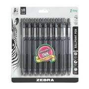 Z-Grip Retractable Ballpoint Pen, 1.0mm, Medium Tip, Black Ink, 18-Count
