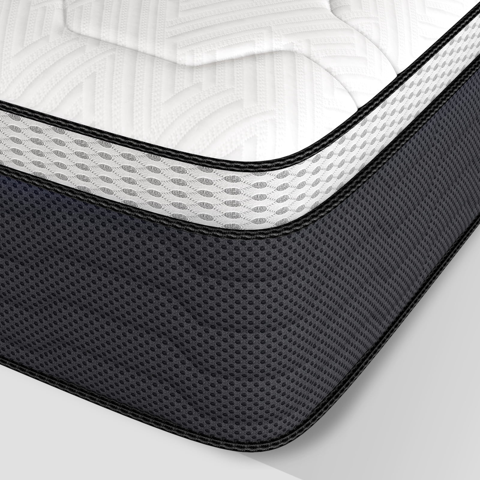 Z-HOM Queen Mattress 14 Inch,Hybrid Mattresses in a Box,Memory Foam ...