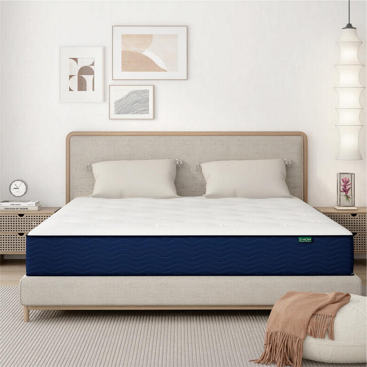 ZHOM Twin Size Mattress in a Box 10" Hybrid Bed Mattresses